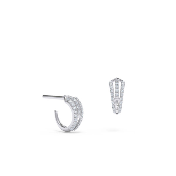 Classic White Gold Diamond Earrings