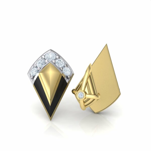 Luxury gold and diamond cufflinks