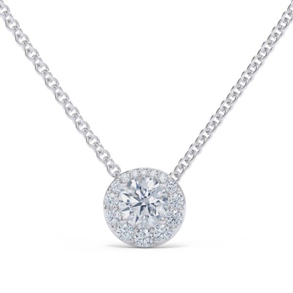 Elegant White Gold Graduated Diamond Necklace