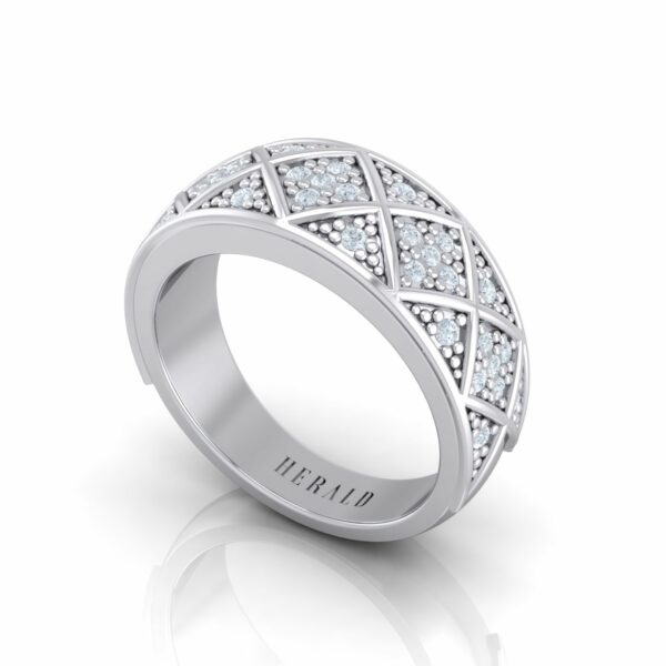Luxury White Gold Kiss Kiss Eternity Diamond Ring