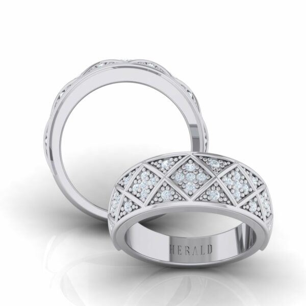 Luxury White Gold Kiss Kiss Eternity Diamond Ring