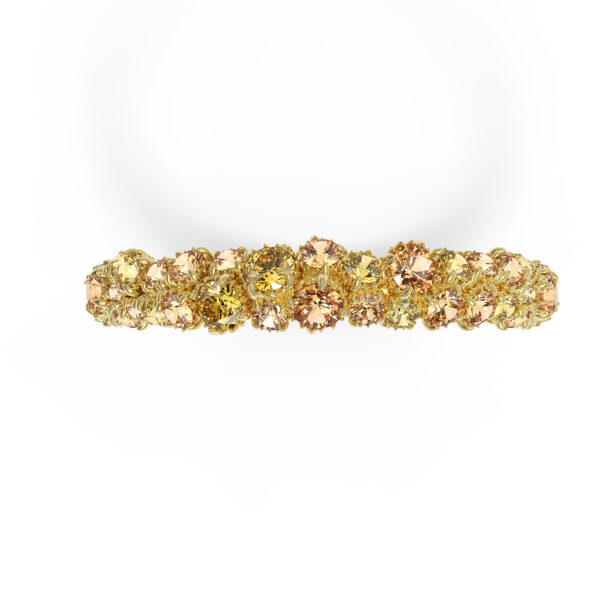 High Jewelry Yellow Sapphire Gold Stacker Ring