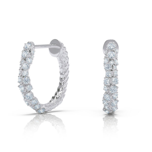 Luxury High Jewelry Diamond Hoop Earrings