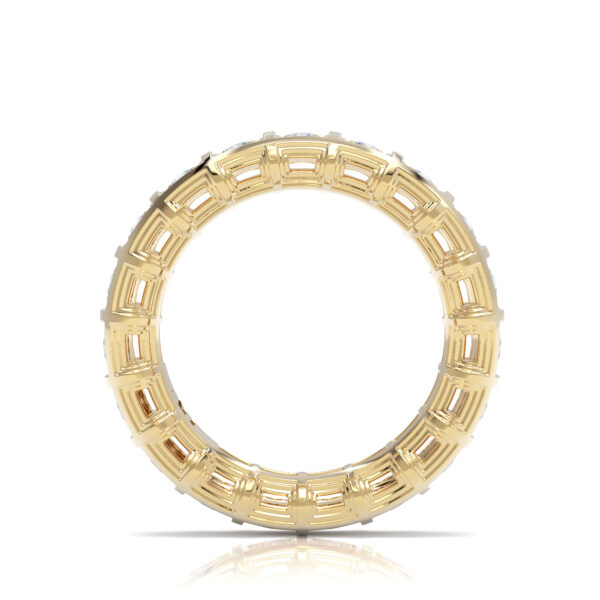 Luxury diamond 18kt yellow gold stacking eternity ring