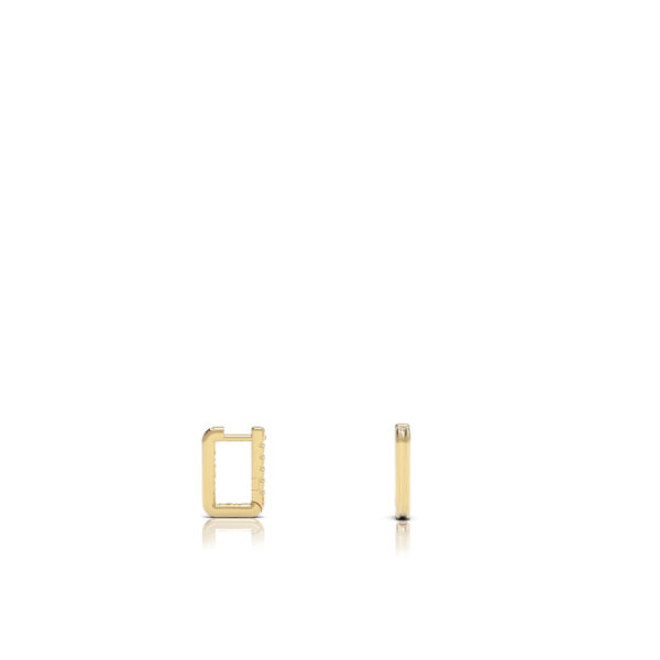 Mini Hoop earring every day 18kt gold elegant elegance hinged