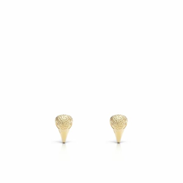 gold eagle stud earring 18kt yellow