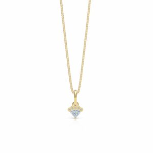 heart diamond shell pendant, clam shell pendant. 18k gold shell pendant, Aphrodite pendant, venus pendant, heart diamond charm