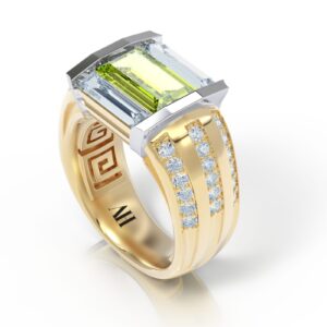 Flute in Peridot and Diamond