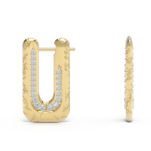Diamond Ember Hoops earrings by Alice Herald
