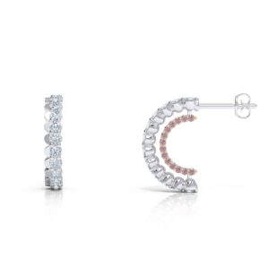 Diamond and sapphire earrings by Alice Herald